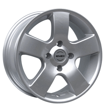 pneumatiky - 6.5x15 4x100 ET35 Enzo V silber silber lackiert baterie Rfky / Alu polomer peugeot Autoprodejce