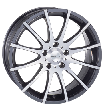 pneumatiky - 6.5x15 5x114.3 ET45 Ecanto E-110 schwarz black polished Oldtimer dly Rfky / Alu DOTZ skladovac boxy pneumatiky