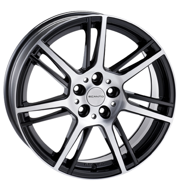 pneumatiky - 6x15 5x100 ET38 Ecanto E-115 schwarz black polished Diablo Rfky / Alu motocykl ventil skladovac boxy Predaj pneumatk