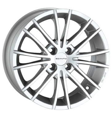 pneumatiky - 7x17 4x98 ET35 Ecanto E-116 silber silber poliert nrad Rfky / Alu tdenn Offroad All Terrain Hlinkov disky