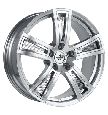 pneumatiky - 7.5x17 5x100 ET35 Fondmetal TECH6 silber shiny silber mit Chrom Einsätzen CARLSSON Rfky / Alu Stars 2 roky Speciln dly pro auta Autodlna