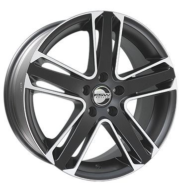 pneumatiky - 7.5x17 5x112 ET45 FSW Nardo 03 schwarz schwarz matt-silber poliert Motocyklov zvody Rfky / Alu PONGRATZ auto havarijn kola trziste