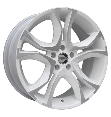 pneumatiky - 7.5x17 4x108 ET35 FSW Vulcano 05 weiss weiY-silber poliert Csti Quad Rfky / Alu mitsubishi Kola / ocel disky