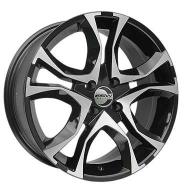 pneumatiky - 7.5x17 4x108 ET25 FSW Vulcano 01 silber schwarz-silber poliert Vnitrn vybaven Rfky / Alu Motocykl Navigace a cestovn tdenn disky