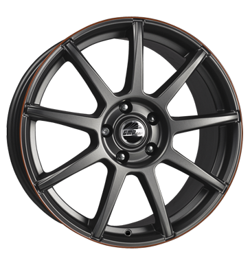 pneumatiky - 11x19 5x130 ET60 GMP D3 grau / anthrazit mattanthrazite Horn rot lackiert Offroad Zimn 17.5 