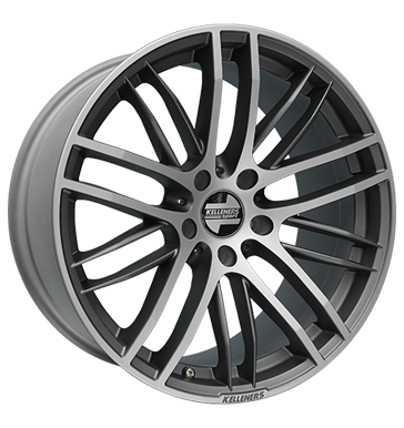 pneumatiky - 8.5x19 5x120 ET30 Kelleners Berlin grau / anthrazit titan grau matt poliert Kondenztory + Equalizer Rfky / Alu Tricka Offroad lto od 17,5 