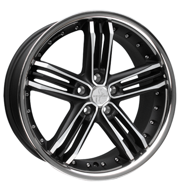 pneumatiky - 8.5x20 5x120 ET20 Keskin KT11 Heaven schwarz mattschwarz frontpoliert Offroad Zimn 17.5 