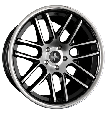 pneumatiky - 9.5x19 5x112 ET45 Keskin KT14 Concave schwarz schwarz frontpoliert Diablo Rfky / Alu ABSENCE brzdov dly pneu b2b