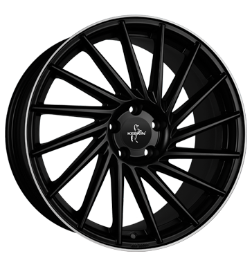 pneumatiky - 8.5x19 5x112 ET45 Keskin KT17 Hurricane schwarz matt black lip polish Offroad All Terrain Rfky / Alu Lehk nkladn auto lto od 17,5 