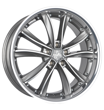 pneumatiky - 8.5x20 5x112 ET42 Keskin KT13 Friday silber palladium front polish steel lip Csti RV + Caravan Rfky / Alu Standardn In-autodoplnky cel rok Autodlna