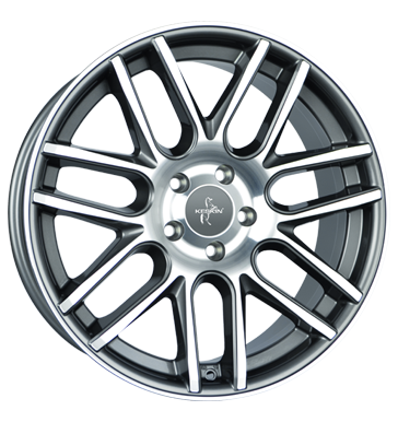 pneumatiky - 9.5x19 5x120 ET35 Keskin KT14 Concave silber palladium front polish Tube: Kolo Rfky / Alu Irmscher Americk vozy trhovisko