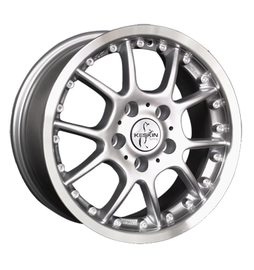 pneumatiky - 7.5x16 4x108 ET30 Keskin KT3 Jubile silber silber Horn poliert Hreby / Matice Rfky / Alu opravu pneumatik Auto-Tuning + styling trhovisko