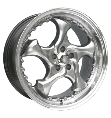 pneumatiky - 8x17 5x110 ET35 Keskin KT7 Crazy silber hyper poliert VOLKSWAGEN Rfky / Alu KOLA Oldtimer dly Autodlna