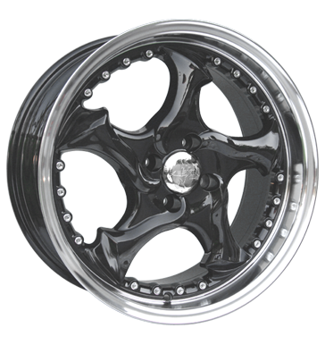 pneumatiky - 9.5x19 5x112 ET30 Keskin KT7 Crazy schwarz schwarz poliert rucn nrad Rfky / Alu Kombinzy / kombinace kmh-Wheels trhovisko