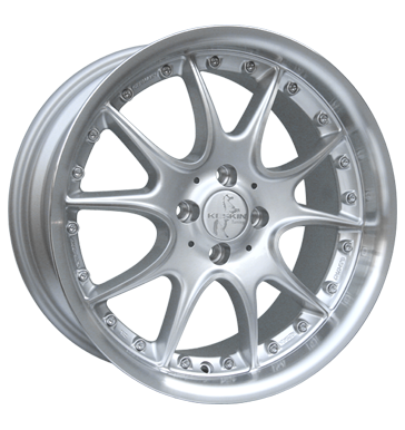 pneumatiky - 9x16 4x100 ET25 Keskin KT8 Solaris silber silber Horn poliert Irmscher Rfky / Alu Auto-Tuning + styling motocykl Cross trziste