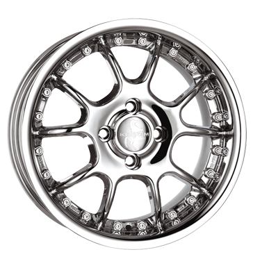 pneumatiky - 7x15 4x108 ET25 Keskin KTJ Jubile chrom chrom zvodn auto Rfky / Alu koncovky GMP Italia trhovisko