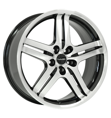 pneumatiky - 8.5x18 5x139.7 ET40 Loder 1899 W1 schwarz schwarz poliert Test-kategorie 2 Rfky / Alu MERCEDES BENZ Wiechers SPORT pneu b2b