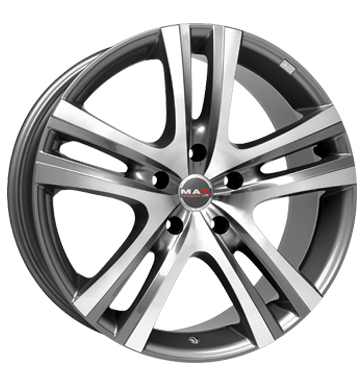 pneumatiky - 7.5x17 5x114.3 ET45 MAK Aria grau / anthrazit gun metal - mirror face bezpecnostn vesty Rfky / Alu motec Cel rok vuz Autoprodejce