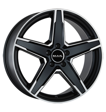 pneumatiky - 9.5x20 5x112 ET60 MAK Stern Italia schwarz black mirror kalhoty Rfky / Alu motocykl Stars 2 roky trziste