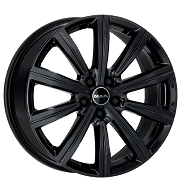 pneumatiky - 8x19 5x120 ET38 MAK Birmingham schwarz gloss black PLATINUM Rfky / Alu exkluzivn linka Letn Total kola ALU pneumatiky