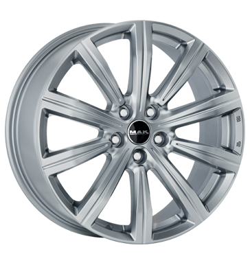 pneumatiky - 8.5x19 5x108 ET45 MAK Birmingham silber silver tazn lana Rfky / Alu ostatn nepromokav odev Autodlna