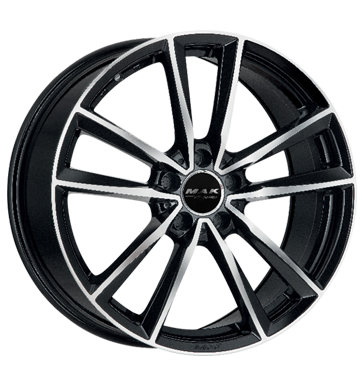 pneumatiky - 7.5x17 5x112 ET52.5 MAK Bremen FF schwarz black mirror cel rok Rfky / Alu diskrtne centrovn pneumatiky