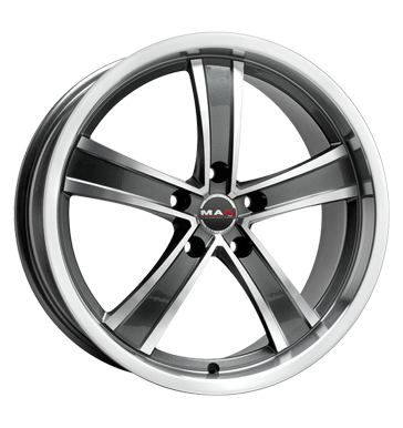 pneumatiky - 8.5x19 5x98 ET30 MAK Chrono grau / anthrazit gun metal - mirror face MERCEDES BENZ Rfky / Alu brzdov kapalina nemrznouc smes pneus