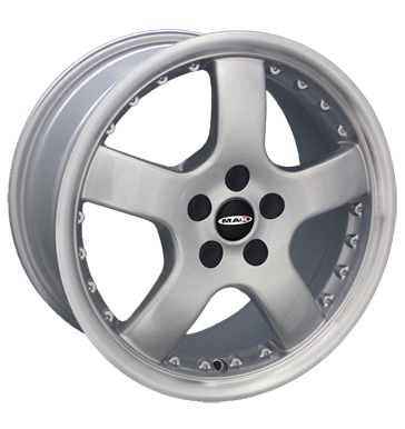 pneumatiky - 7.5x17 5x114.3 ET35 MAK Energy silber silber lackiert Chiptuning + Motor Tuning Rfky / Alu Cromodora nrad pneus