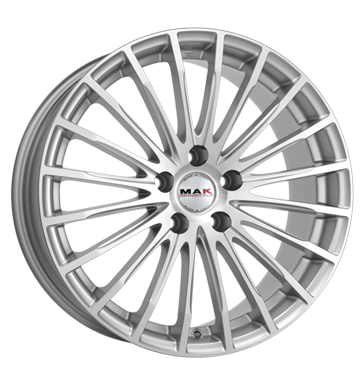 pneumatiky - 7.5x17 5x114.3 ET47 MAK Fatale silber silver Csti Quad Rfky / Alu polomer ALCOA Hlinkov disky