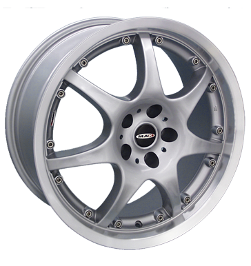 pneumatiky - 8x17 5x110 ET35 MAK Force silber silber randpoliert GS-Wheels Rfky / Alu Hreby / Matice Sportluftfilter Autoprodejce