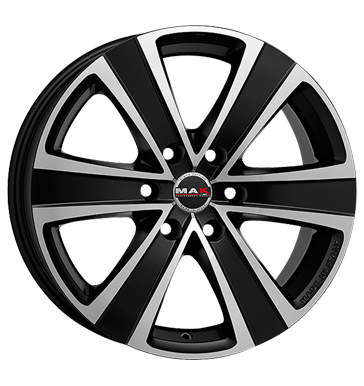 pneumatiky - 7.5x17 6x139.7 ET38 MAK Fuoco schwarz ice black replika Rfky / Alu letadlo Stresn nosic + stresn boxy pneumatiky