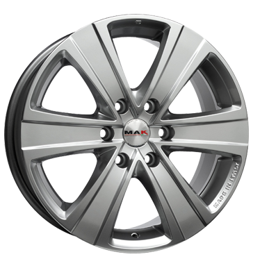 pneumatiky - 8x18 6x139.7 ET40 MAK Fuoco 6 silber hyper silver Pestovn Car + zsoby jsou Rfky / Alu Wiechers SPORT osvetlen Hlinkov disky