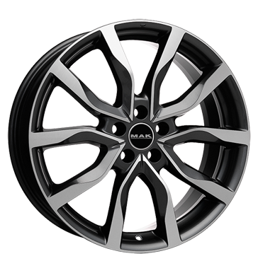 pneumatiky - 8x18 5x112 ET48 MAK Koln grau / anthrazit gun metal - mirror face AZEV Rfky / Alu motocykl Cross zvodn auto pneumatiky