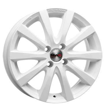 pneumatiky - 5.5x14 4x100 ET41 MAK Iguan weiss mat white Sportovn vfuky Rfky / Alu Tube: Kolo sapont Velkoobchod