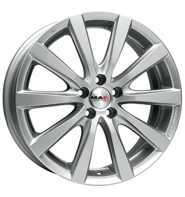 pneumatiky - 8x18 5x115 ET40 MAK Iguan silber hyper silver Spojky + E Sady Rfky / Alu monitory skladovac boxy Hlinkov disky