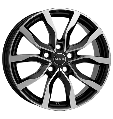 pneumatiky - 8x18 5x112 ET48 MAK Koln schwarz black mirror denn Rfky / Alu skrabka na led Offroad cel rok Hlinkov disky