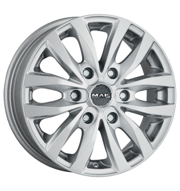 pneumatiky - 6.5x16 6x127 ET35 MAK Load 6 silber silver Lehk nkladn vuz cel rok Rfky / Alu COM 4 KOLA baterie Velkoobchod