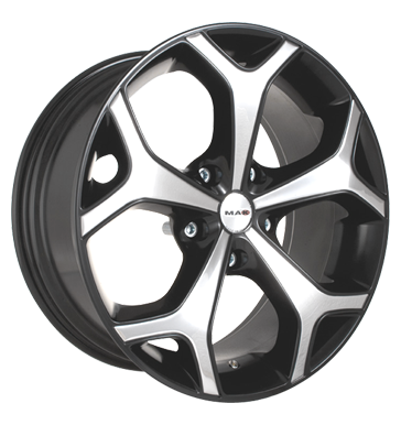 pneumatiky - 9x20 5x114.3 ET20 MAK Magnum grau / anthrazit graphite alu inserts Test-kategorie 1 Rfky / Alu Opel Autordio Rarity pneus