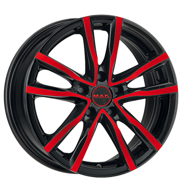 pneumatiky - 7x17 5x112 ET42 MAK Milano mehrfarbig black and red nepromokav odev Rfky / Alu Csti Mini & Pocket Bike Lehk nkladn vozidla pln rok od 17,5 