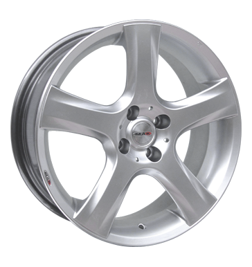 pneumatiky - 7.5x18 4x108 ET40 MAK R-Action silber hochglanz poliert kompletnch systmu Rfky / Alu Opel Konzole + drzk pneumatiky