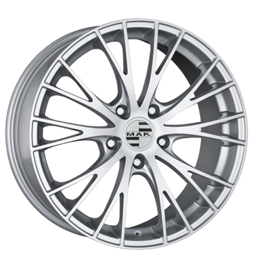 pneumatiky - 9x19 5x114.3 ET45 MAK Rennen silber hyper silver pneumatick nrad Rfky / Alu Auto-Tuning + styling vstrazn trojhelnky Hlinkov disky