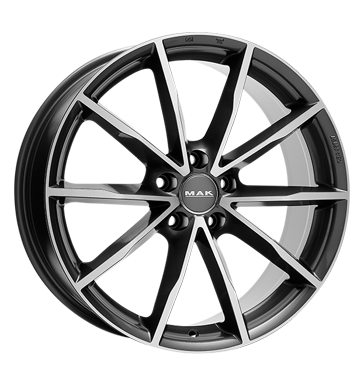 pneumatiky - 7.5x17 5x112 ET30 MAK Ringe grau / anthrazit gun metal - mirror face kmh-Wheels Rfky / Alu sapont Keskin Autoprodejce