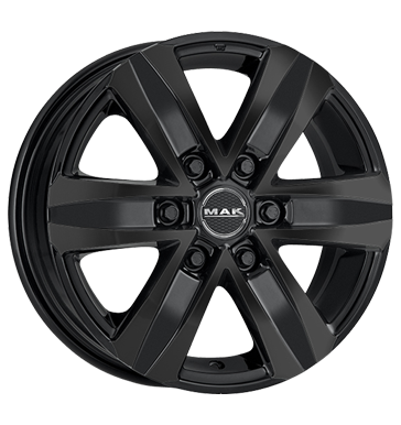 pneumatiky - 7.5x17 6x139.7 ET30 MAK Stone 6 schwarz gloss black MERCEDES BENZ Rfky / Alu Cromodora Kerscher b2b pneu