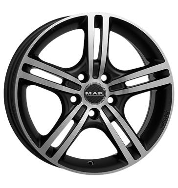 pneumatiky - 6.5x16 5x98 ET35 MAK Veloce schwarz ice black motocykl Rfky / Alu Quad auto havarijn kola Predaj pneumatk