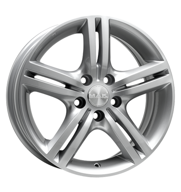 pneumatiky - 6.5x16 5x114.3 ET50 MAK Veloce W silber silver Proline Kola Rfky / Alu VOLKSWAGEN Zimn kompletn kola (ocel) Autodlna