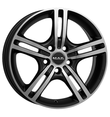 pneumatiky - 5.5x14 4x108 ET37 MAK Veloce schwarz ice black sportovn KOLA Rfky / Alu MERCEDES BENZ Zcela specifick dly Predaj pneumatk