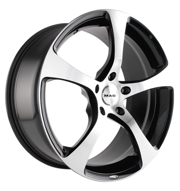 pneumatiky - 8x17 5x110 ET35 MAK Vertigo schwarz black - mirror face Opel Rfky / Alu prce Magnetto KOLA Autodlna