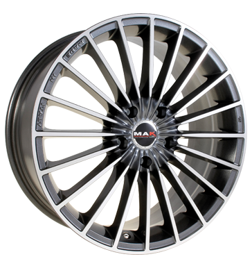 pneumatiky - 9.5x20 5x112 ET35 MAK Volare grau / anthrazit gun metal - mirror face ABSENCE Rfky / Alu Mutec palivo Prodejce pneumatk