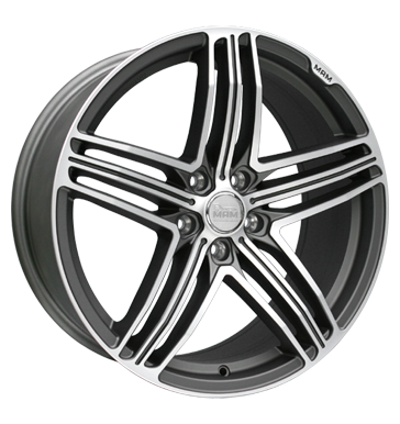 pneumatiky - 8.5x20 5x112 ET30 MAM MAM 11 grau / anthrazit titan grau frontpoliert Lehk nkladn auto Winter od 17,5 