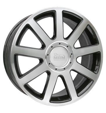 pneumatiky - 7.5x17 4x100 ET38 MAM MAM 6 schwarz schwarz poliert Wheelworld Rfky / Alu Alessio Hadice / Chafers trhovisko